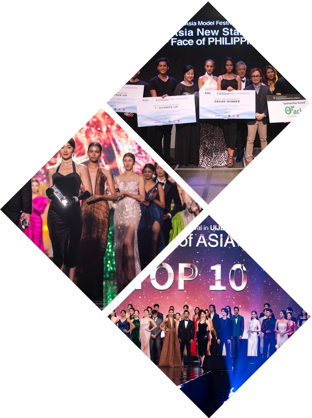 Stage photos from Asian pageants