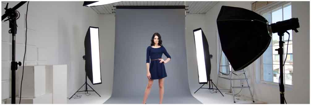 A model photo shoot